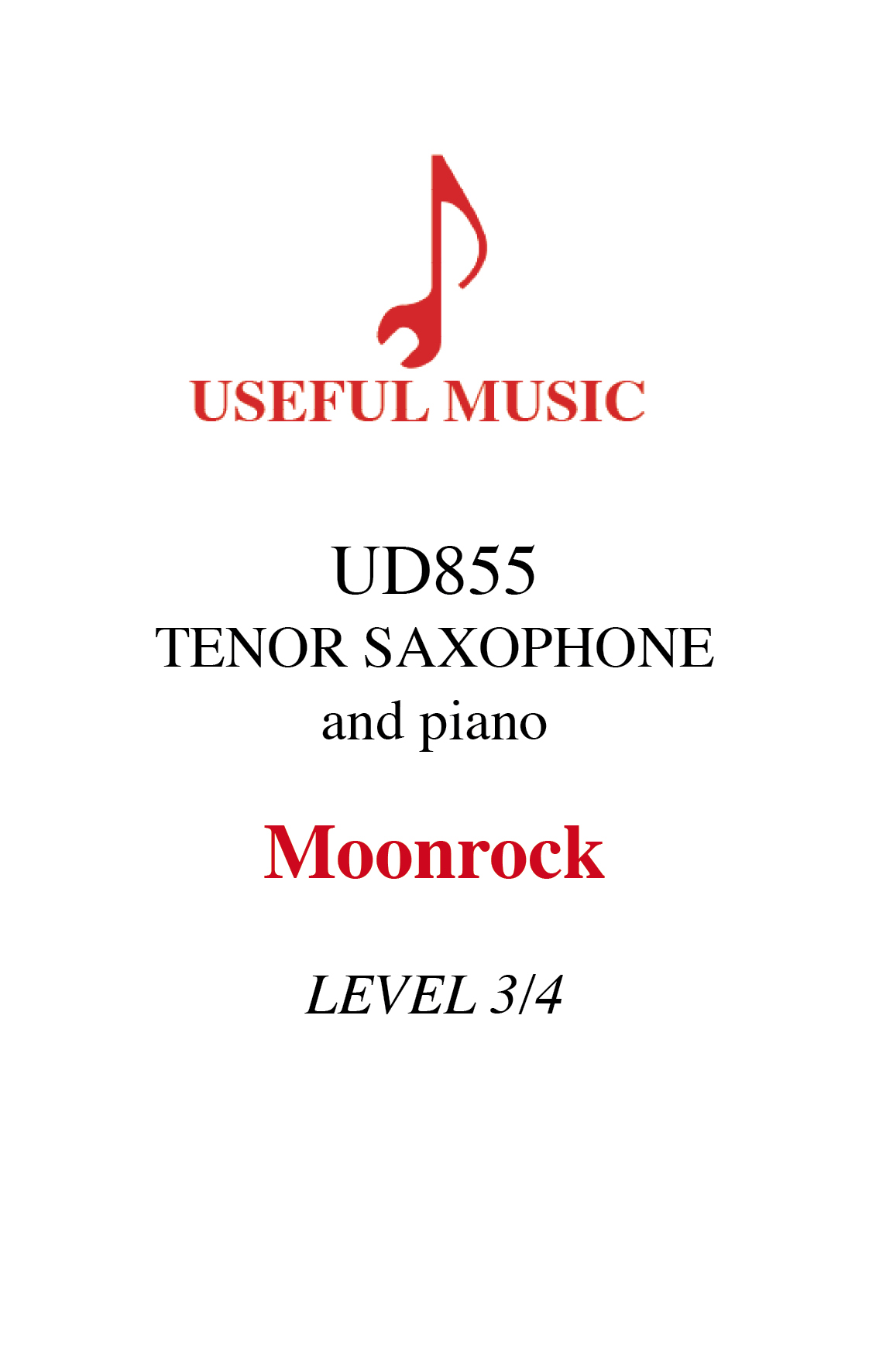 Moonrock - tenor saxophone with piano accompaniment