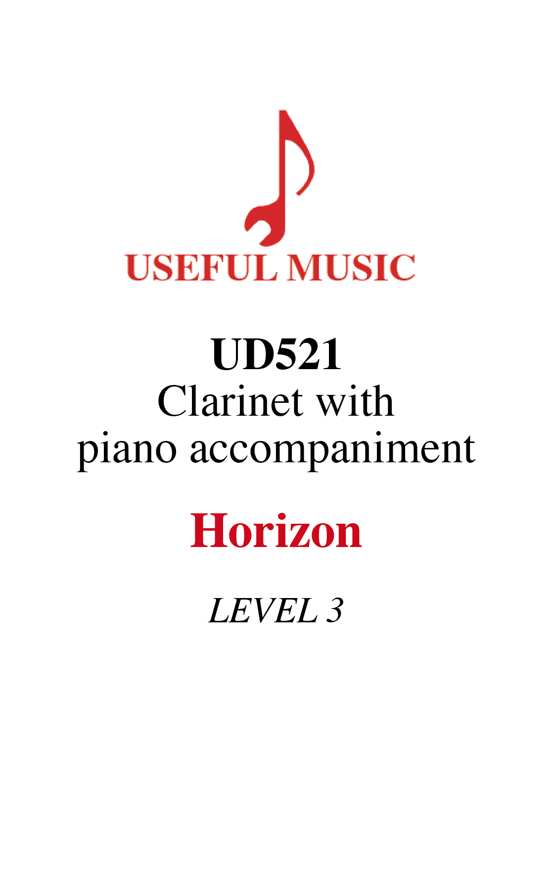 Horizon - Clarinet with piano accompaniment