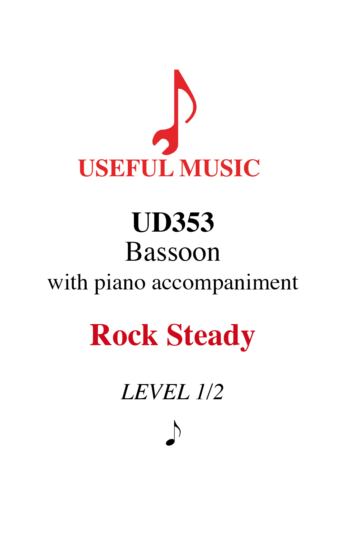 Rock Steady - bassoon with piano accompaniment