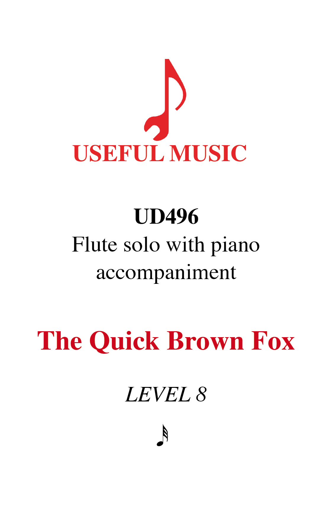The Quick Brown Fox - flute with piano accompaniment