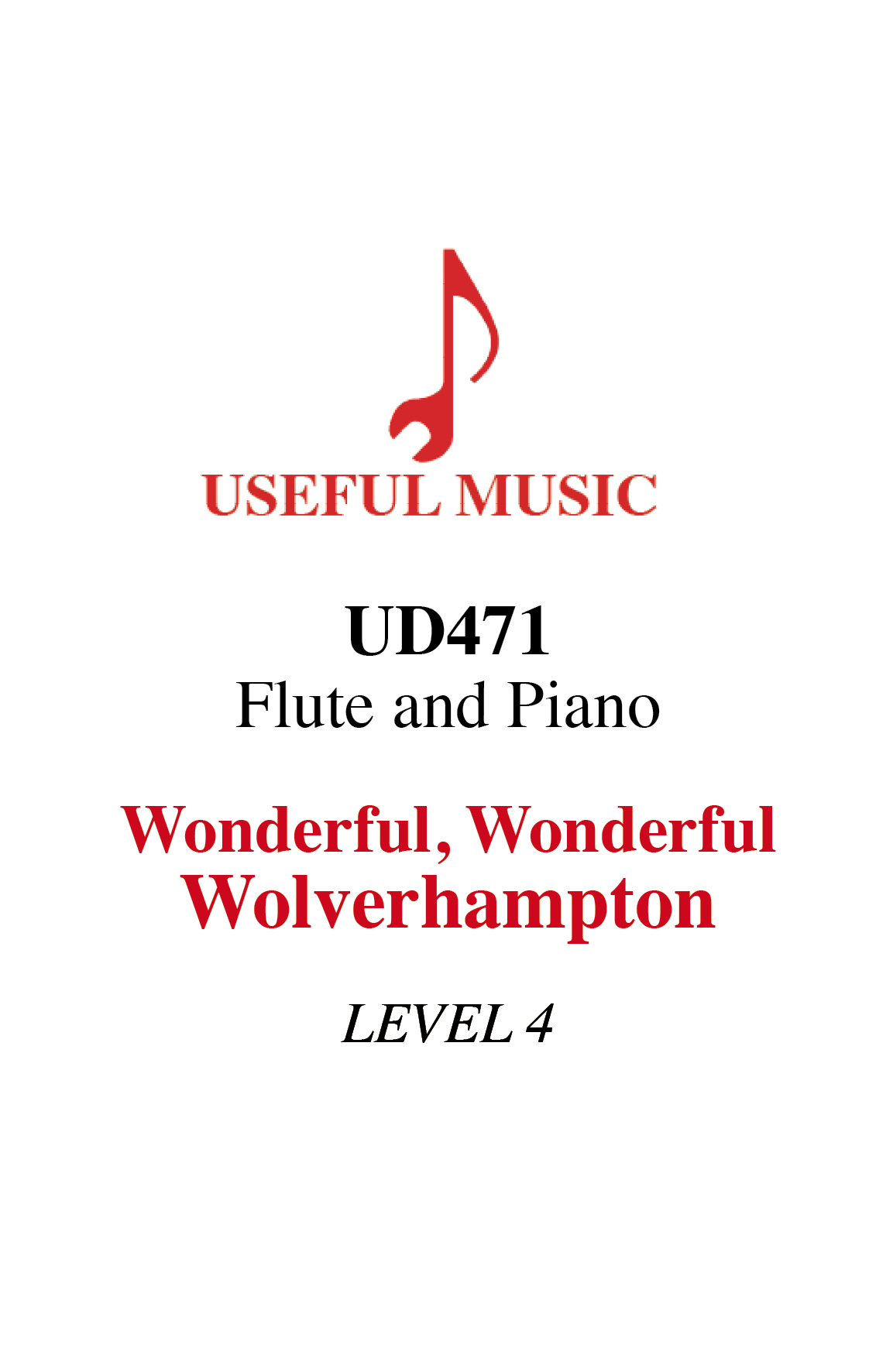 Wonderful, Wonderful Wolverhampton - flute with piano accompaniment