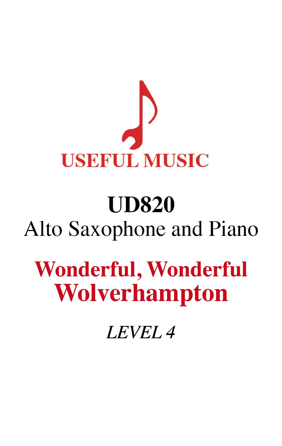Wonderful, Wonderful Wolverhampton - alto sax and piano