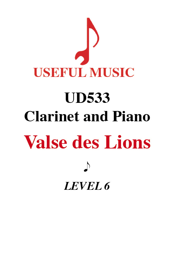 Valse des Lions - Clarinet with piano accompaniment