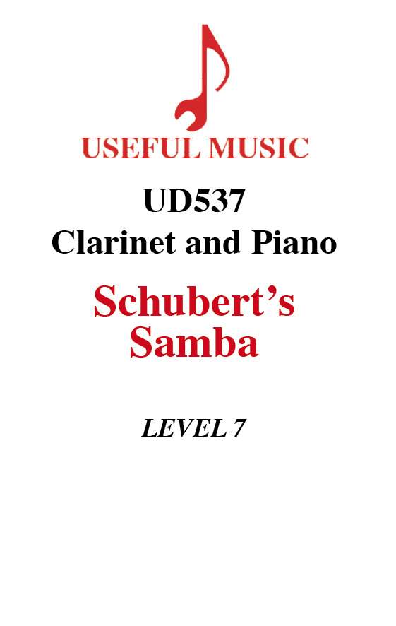Schubert's Samba - Clarinet with piano accompaniment