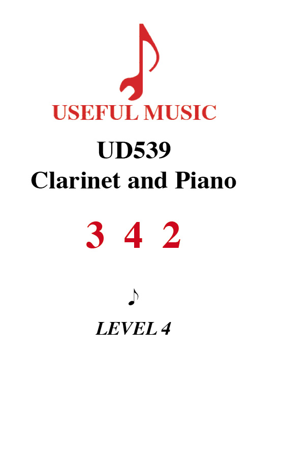 3  4  2 - Clarinet with piano accompaniment