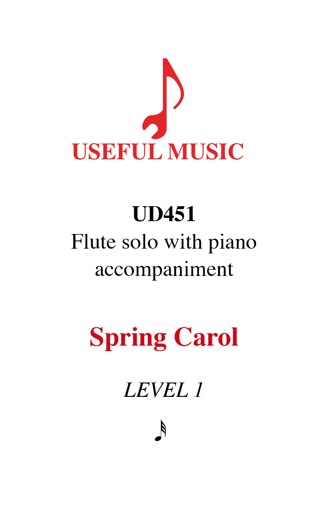 Spring Carol - flute with piano accompaniment