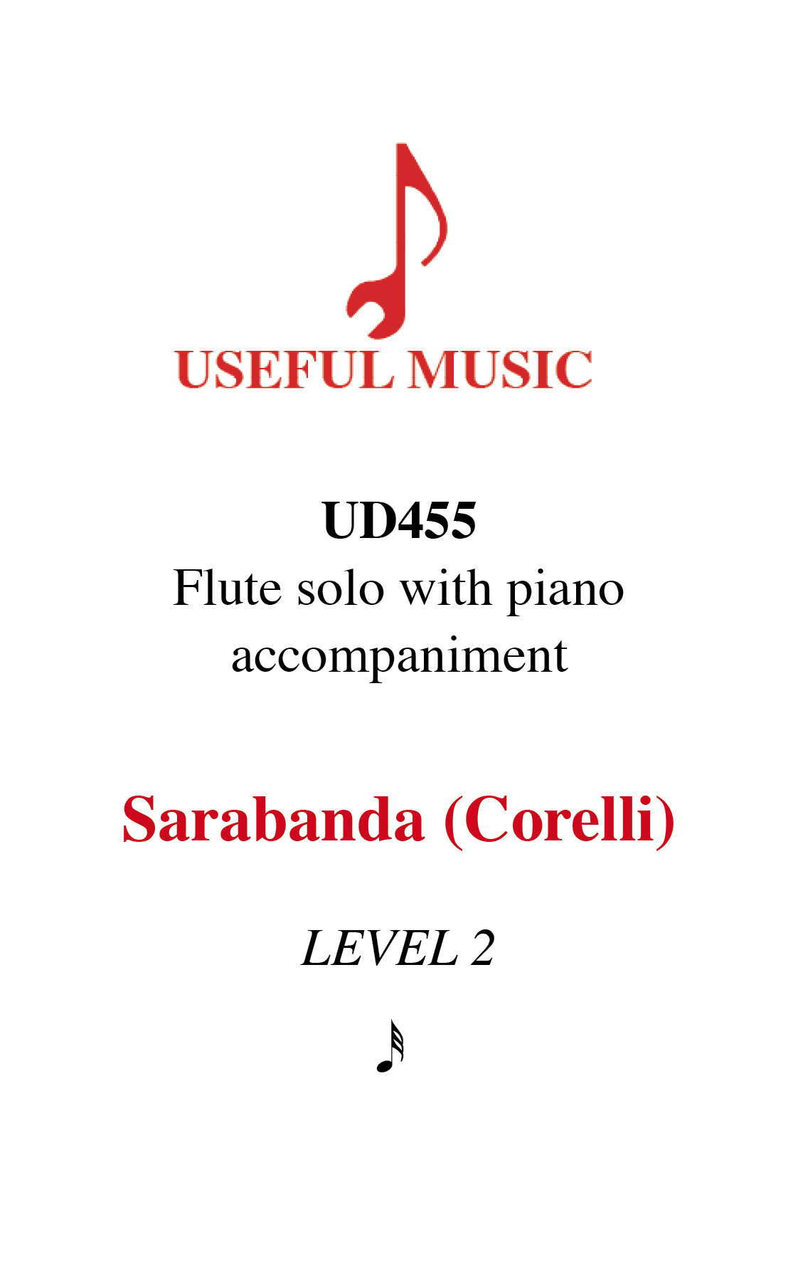 Sarabanda (Corelli) - flute with piano accompaniment
